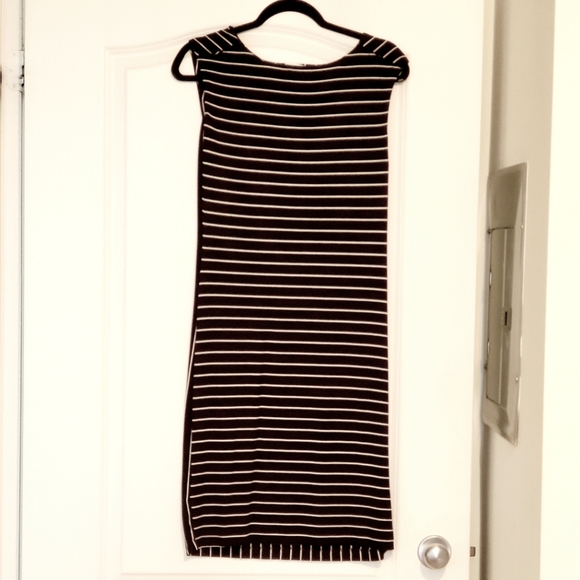 Calvin Klein Black and White Striped Dress - Picture 2 of 3